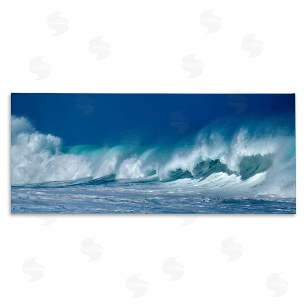 stupell industries Dennis Frates | Panoramic Tsunami Wave Splashing Wall Art
