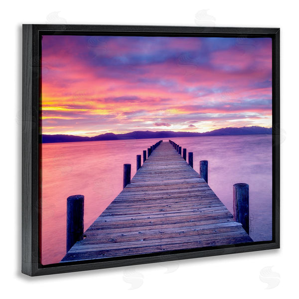 Stupell Industries Dennis Frates | Purple Sunset Dock