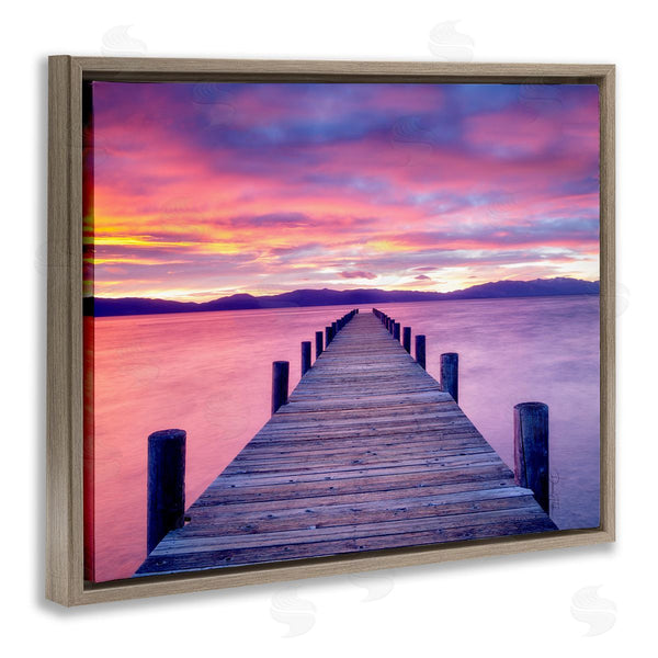Stupell Industries Dennis Frates | Purple Sunset Dock