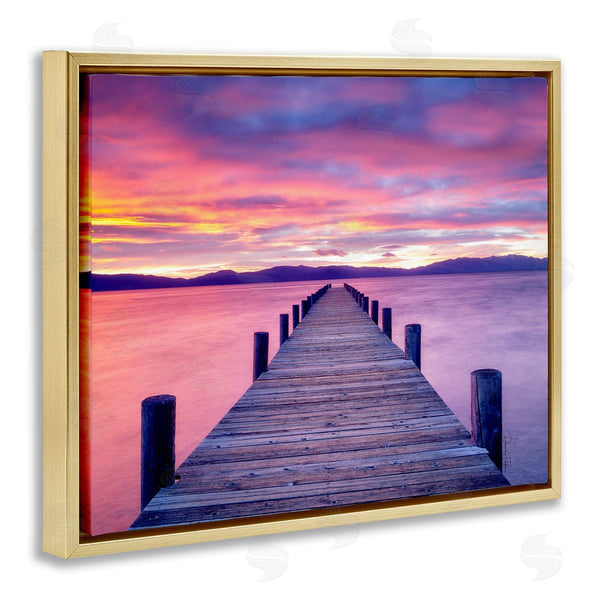 Stupell Industries Dennis Frates | Purple Sunset Dock