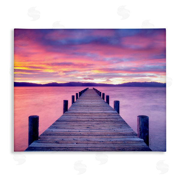stupell industries Dennis Frates | Purple Sunset Dock
