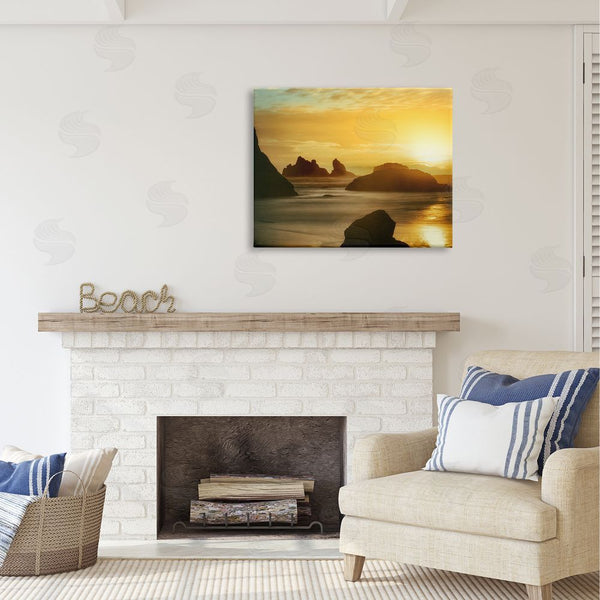 Stupell Industries Dennis Frates | Sea Stacks At Sunset Wall Art