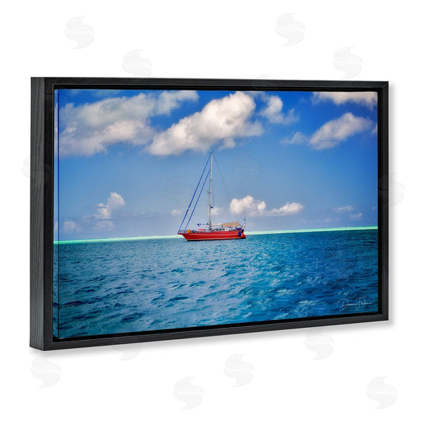 Stupell Industries Dennis Frates | Ship & Cloudy Sea Wall Art