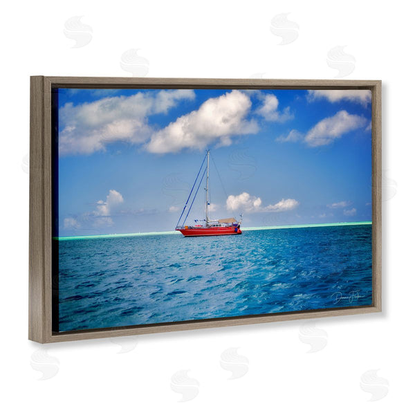 Stupell Industries Dennis Frates | Ship & Cloudy Sea Wall Art