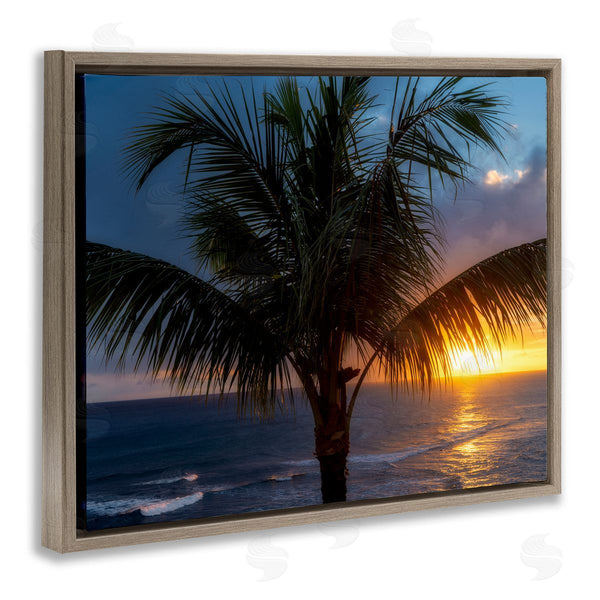 Stupell Industries Dennis Frates | Tropical Palm Sunset Wall Art