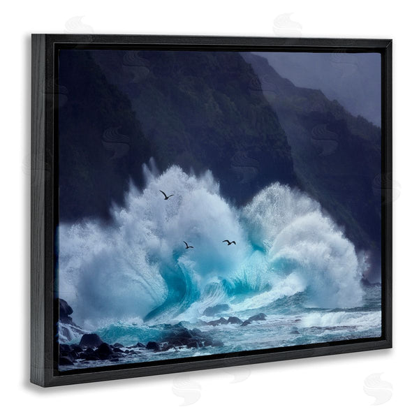 Stupell Industries Dennis Frates | Tsunami Waves Landscape Wall Art
