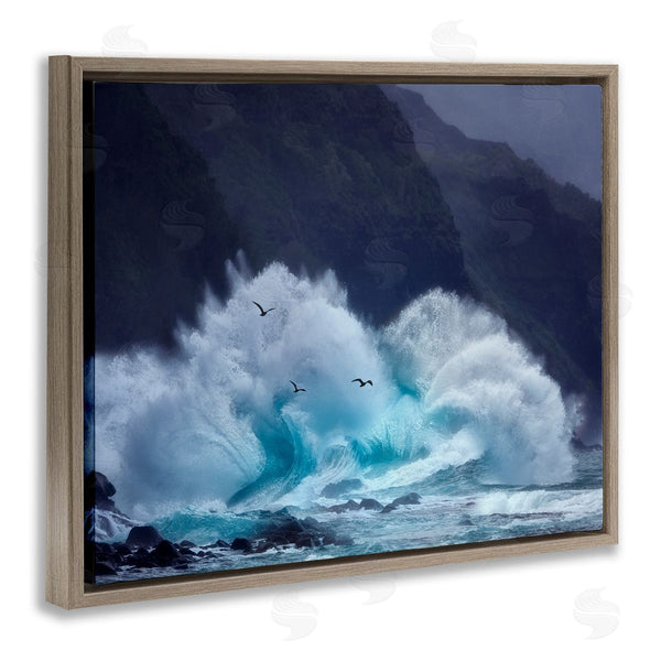 Stupell Industries Dennis Frates | Tsunami Waves Landscape Wall Art