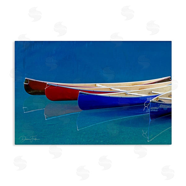 stupell industries Dennis Frates | Various Canoe Boats Wall Art