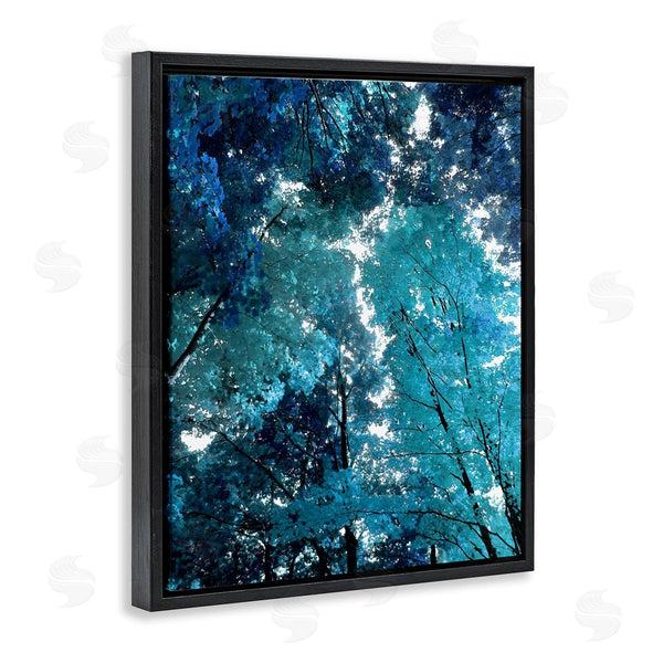 Stupell Industries Derek Scott | Modern Blue Forest Trees Wall Art