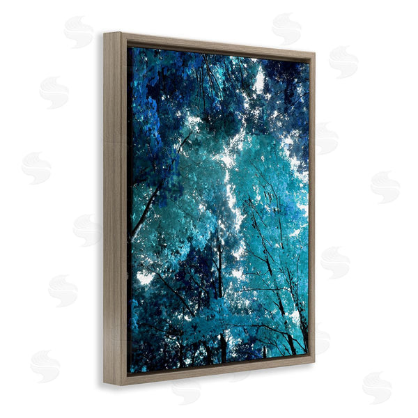 Stupell Industries Derek Scott | Modern Blue Forest Trees Wall Art