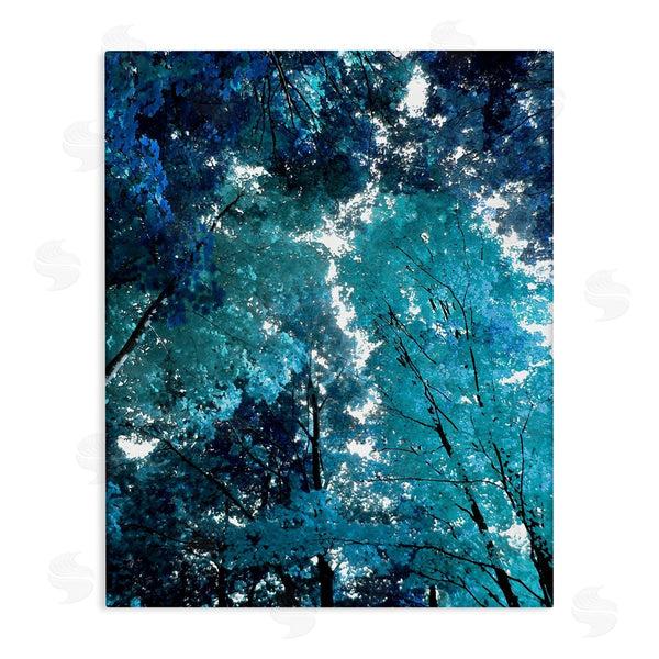 stupell industries Derek Scott | Modern Blue Forest Trees Wall Art