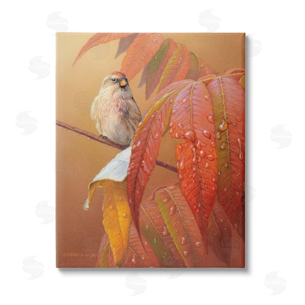 stupell industries Derek Wicks | Bird on Autumnal Branch Wall Art