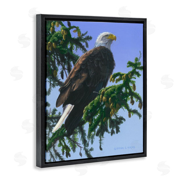 Stupell Industries Derek Wicks | Eagle On Fir Branch Wall Art