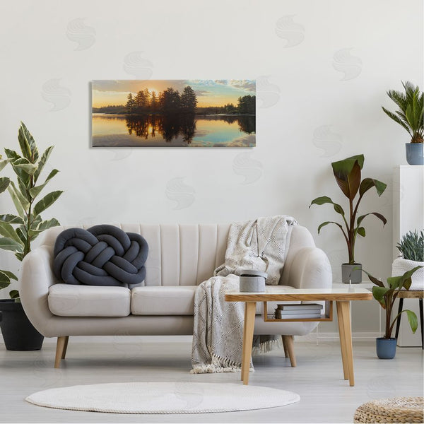 Stupell Industries Derek Wicks | Island Lake Landscape Sunset Wall Art