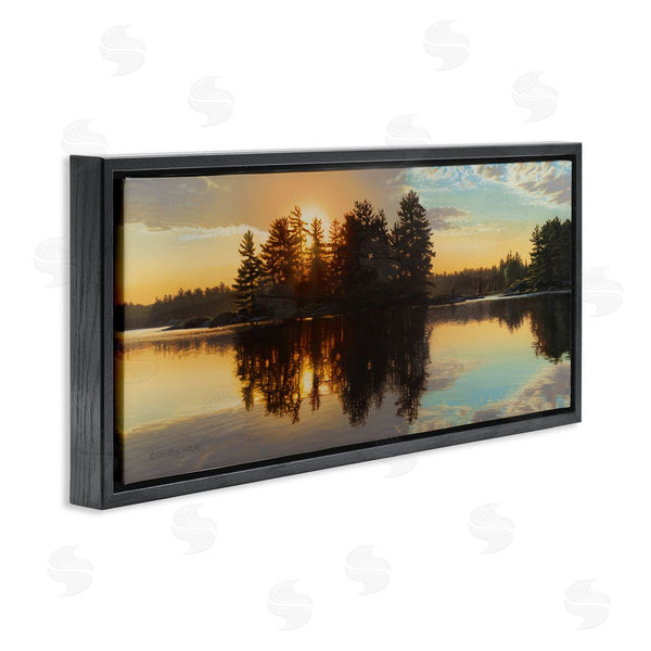 Stupell Industries Derek Wicks | Island Lake Landscape Sunset Wall Art