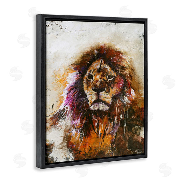 Stupell Industries Design Fabrikken | Abstract Lion's Mane Over Distressed Brown