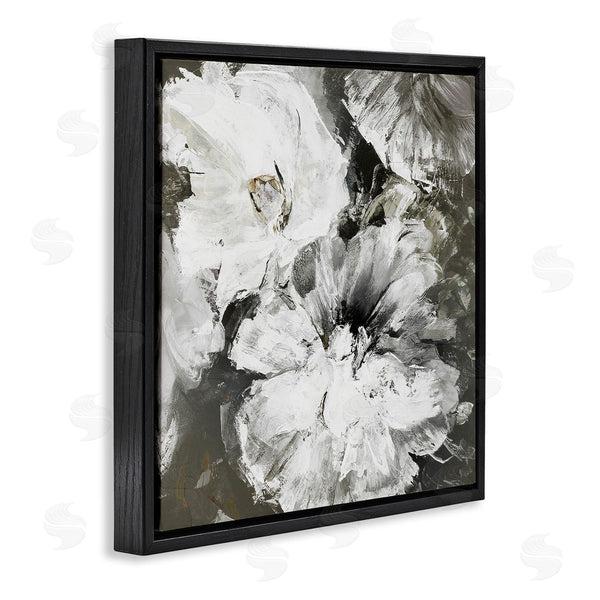 Stupell Industries Design Fabrikken | Abstract White & Grey Flowers Wall Art