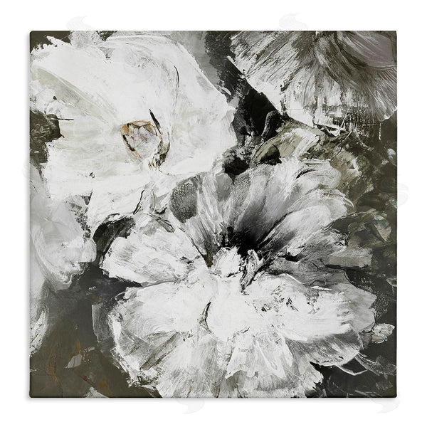 stupell industries Design Fabrikken | Abstract White & Grey Flowers Wall Art