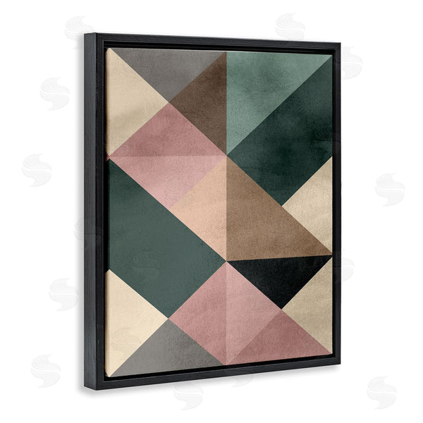 Stupell Industries Design Fabrikken | Abstract Woven Geometric Shapes Contrasting Triangles Earth Tones Wall Art
