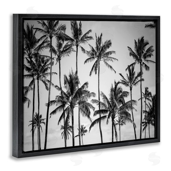Stupell Industries Design Fabrikken | Black & White Palm Trees Skyline