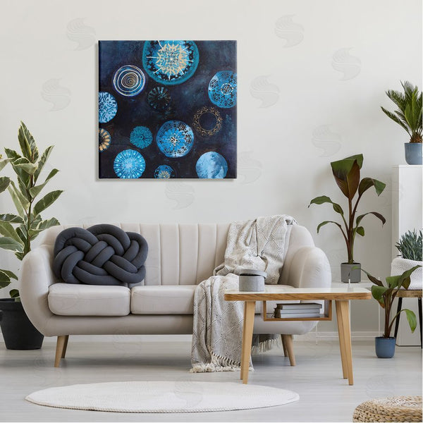 Stupell Industries Design Fabrikken | Blue Patterned Circles Arrangement Wall Art