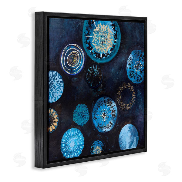 Stupell Industries Design Fabrikken | Blue Patterned Circles Arrangement Wall Art