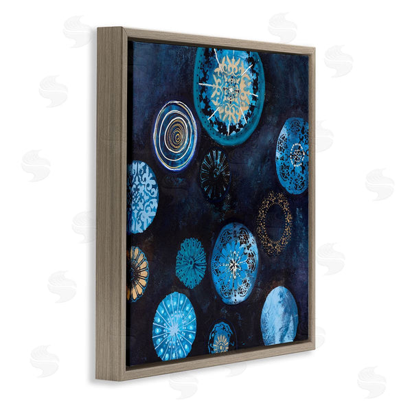Stupell Industries Design Fabrikken | Blue Patterned Circles Arrangement Wall Art