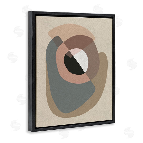 Stupell Industries Design Fabrikken | Boho Shapes Abstract Collage Pink Grey Brown Arrangement Wall Art