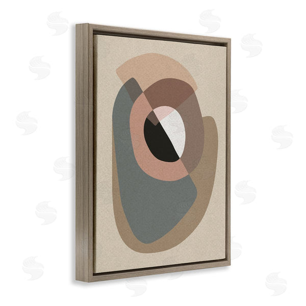 Stupell Industries Design Fabrikken | Boho Shapes Abstract Collage Pink Grey Brown Arrangement Wall Art