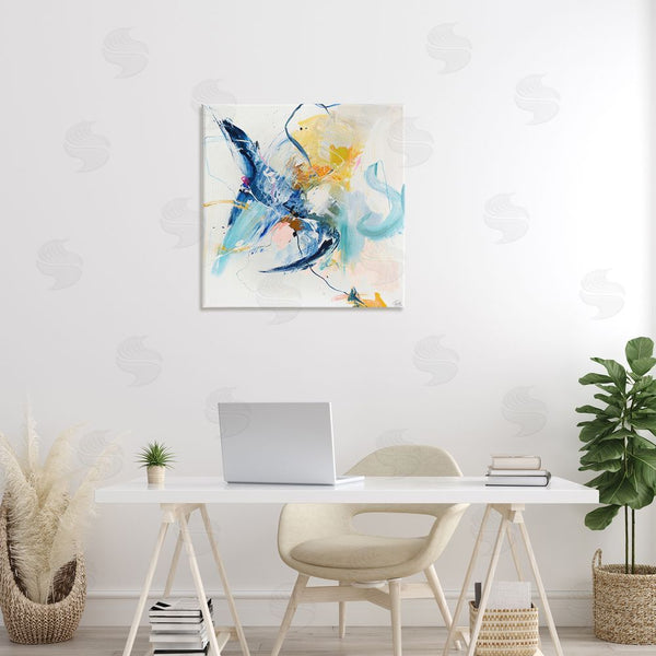 Stupell Industries Design Fabrikken | Confident Blue Abstraction Wall Art