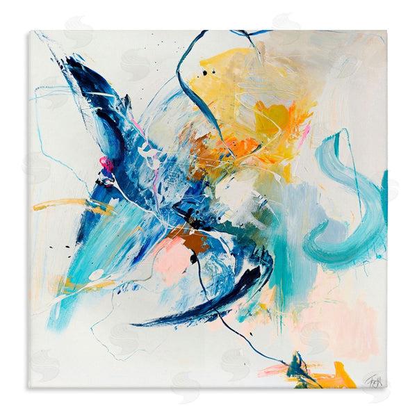 stupell industries Design Fabrikken | Confident Blue Abstraction Wall Art