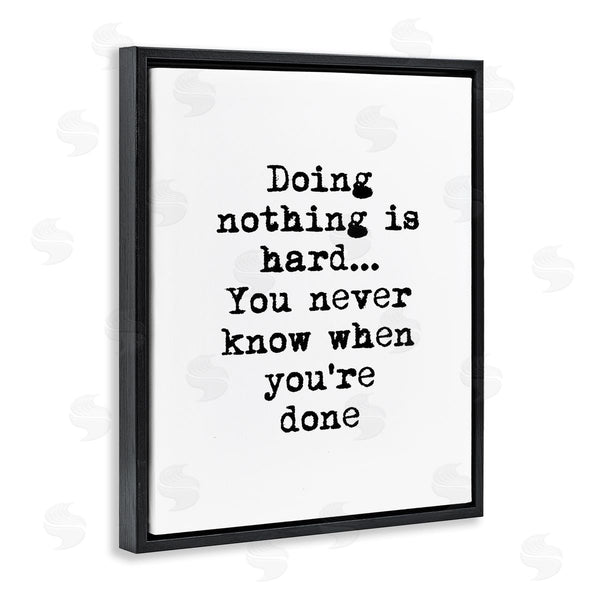 Stupell Industries Design Fabrikken | Doing Nothing Phrase Vintage Typewriter Typography