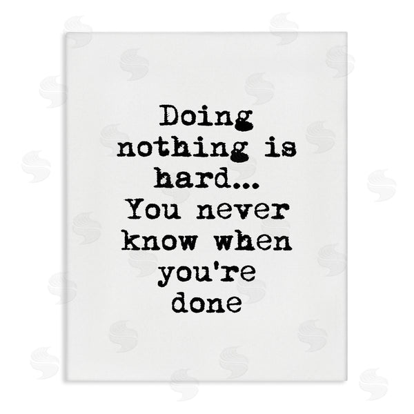 stupell industries Design Fabrikken | Doing Nothing Phrase Vintage Typewriter Typography