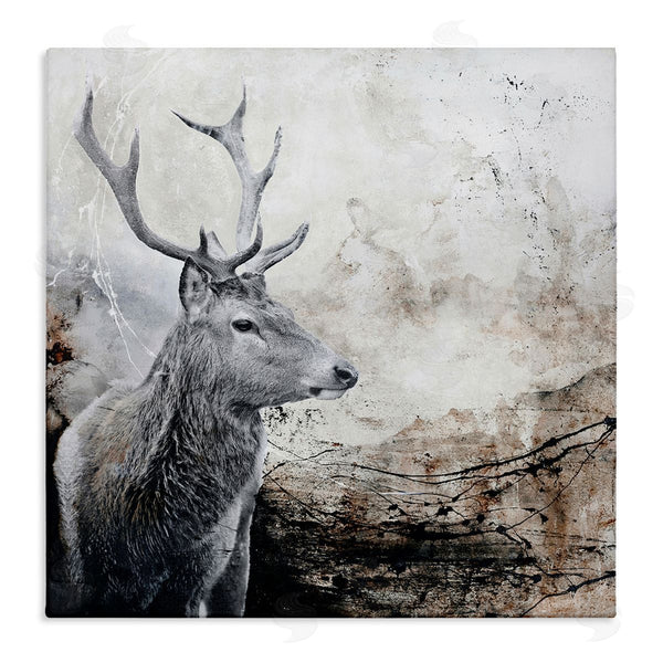 stupell industries Design Fabrikken | Elk Antler Rustic Abstract Landscape