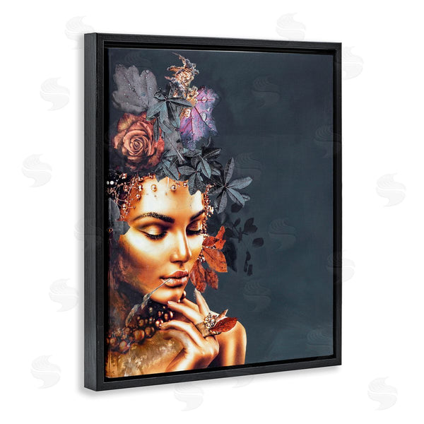 Stupell Industries Design Fabrikken | Female Portrait And Florals Wall Art