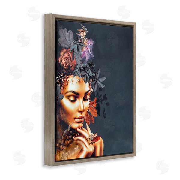 Stupell Industries Design Fabrikken | Female Portrait And Florals Wall Art