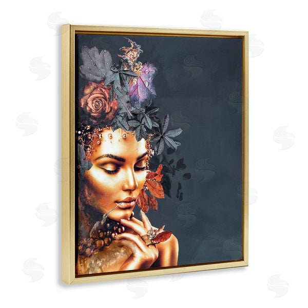 Stupell Industries Design Fabrikken | Female Portrait And Florals Wall Art