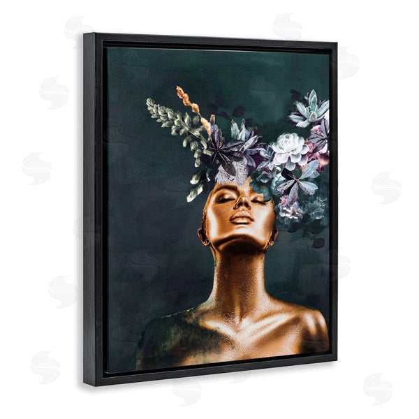 Stupell Industries Design Fabrikken | Female Portrait With Succulents Wall Art