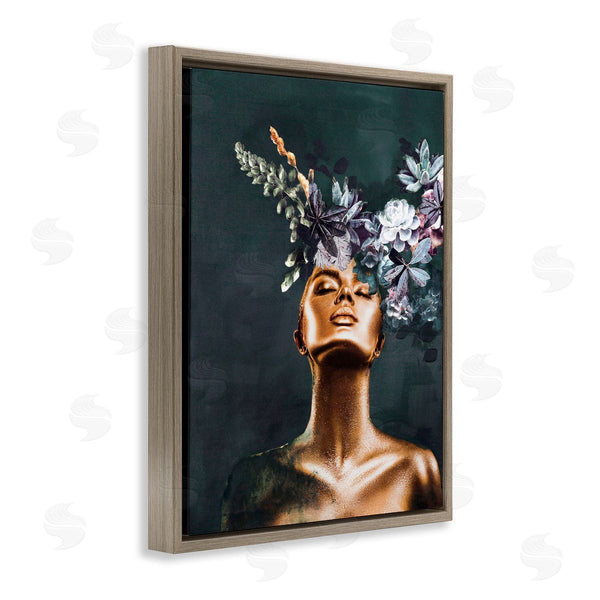 Stupell Industries Design Fabrikken | Female Portrait With Succulents Wall Art