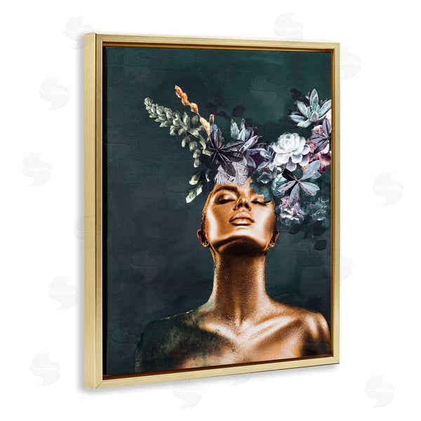 Stupell Industries Design Fabrikken | Female Portrait With Succulents Wall Art