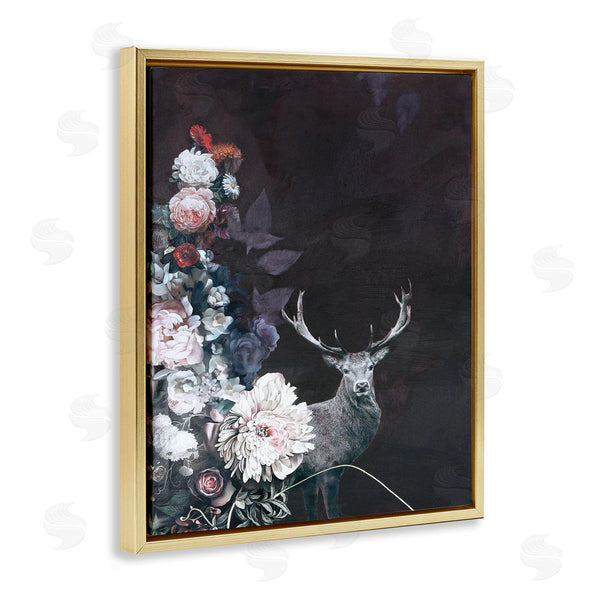 Stupell Industries Design Fabrikken | Floral Arrangement And Elk