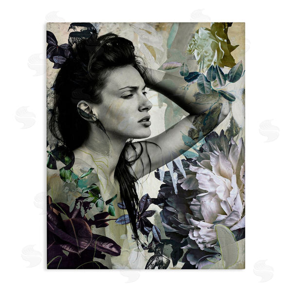 stupell industries Design Fabrikken | Floral Blossom Woman Collage Wall Art