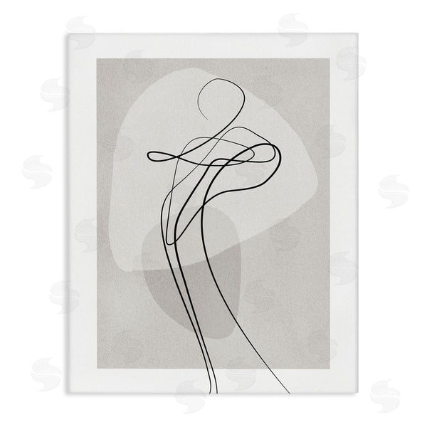 stupell industries Design Fabrikken | Fluid Human Form Abstract Bold Linework Wall Art