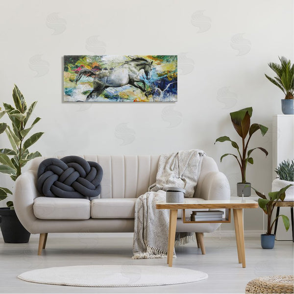 Stupell Industries Design Fabrikken | Galloping Horse Modern Splatter Wall Art