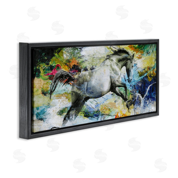 Stupell Industries Design Fabrikken | Galloping Horse Modern Splatter Wall Art