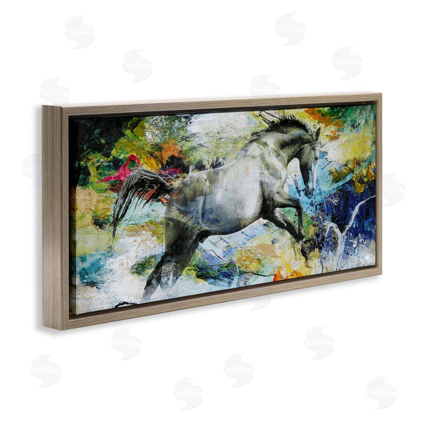 Stupell Industries Design Fabrikken | Galloping Horse Modern Splatter Wall Art