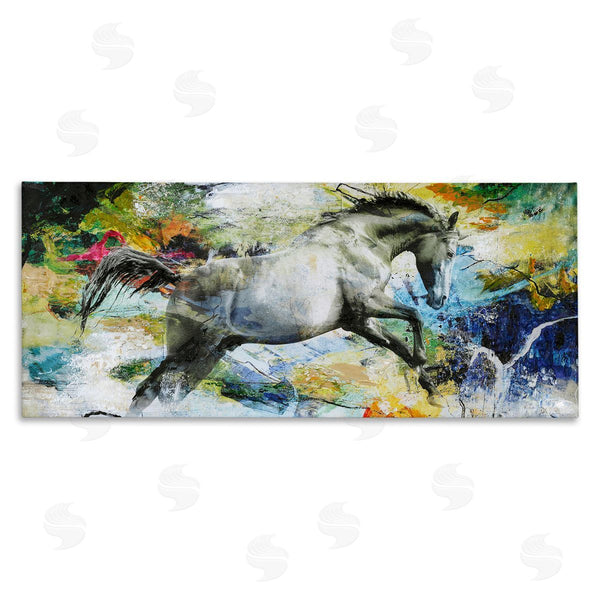 stupell industries Design Fabrikken | Galloping Horse Modern Splatter Wall Art
