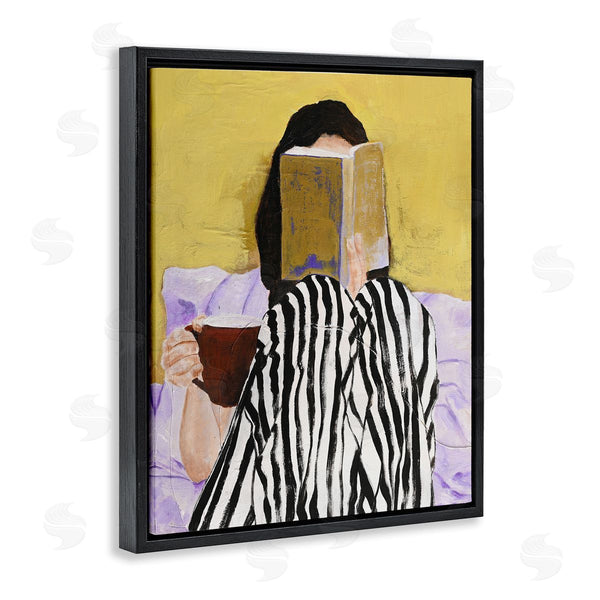 Stupell Industries Design Fabrikken | Girl Reading In Bed Wall Art