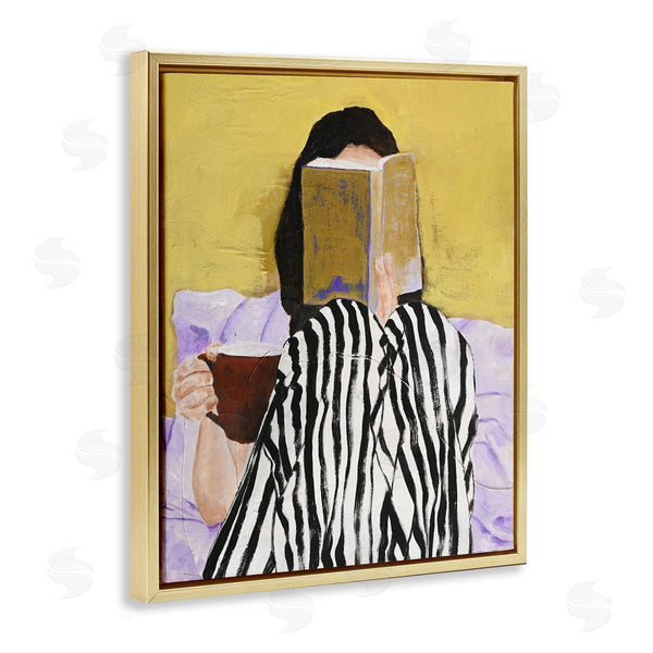 Stupell Industries Design Fabrikken | Girl Reading In Bed Wall Art