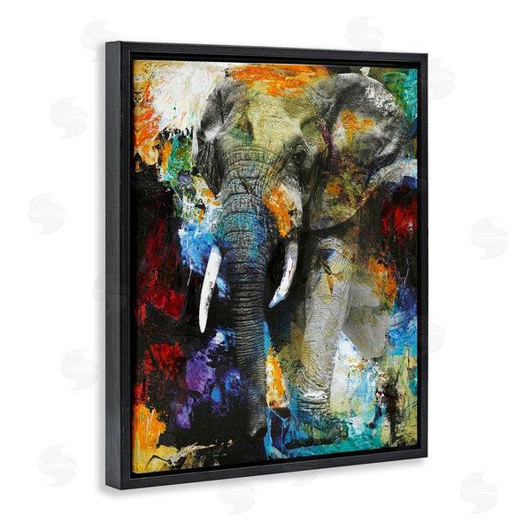 Stupell Industries Design Fabrikken | Layered Elephant Bold Wildlife Wall Art